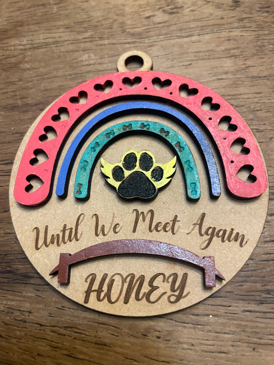 Until We Meet Again Dog Ornament