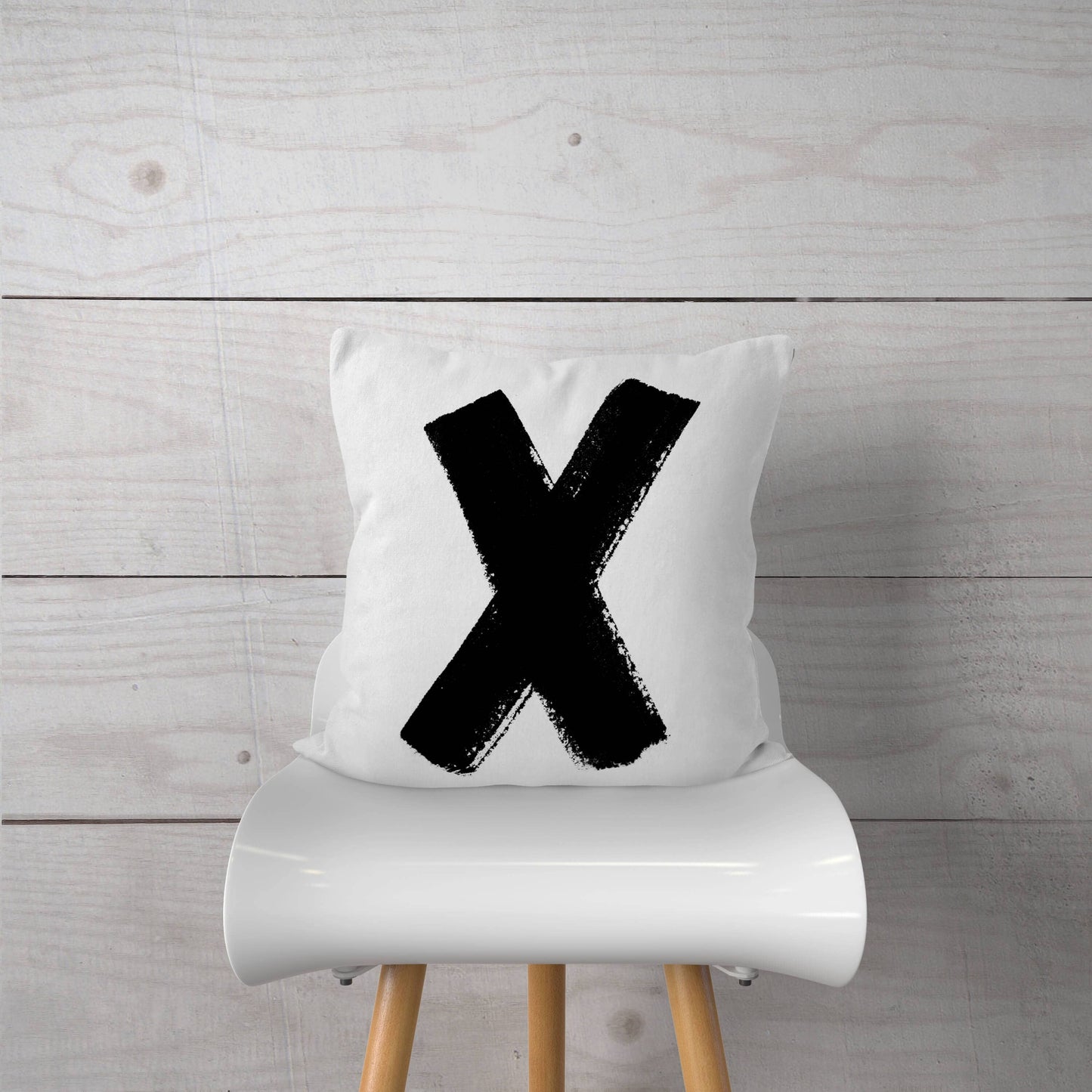 Black X Pillow Cover