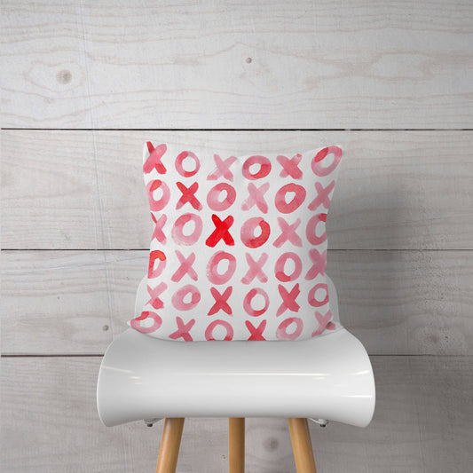 XOXO Watercolor Pillow Cover