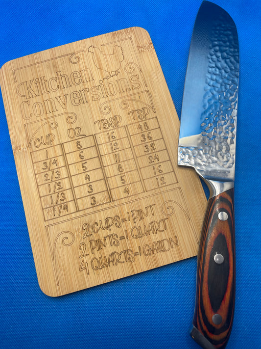 Bamboo Measurement Cutting Board