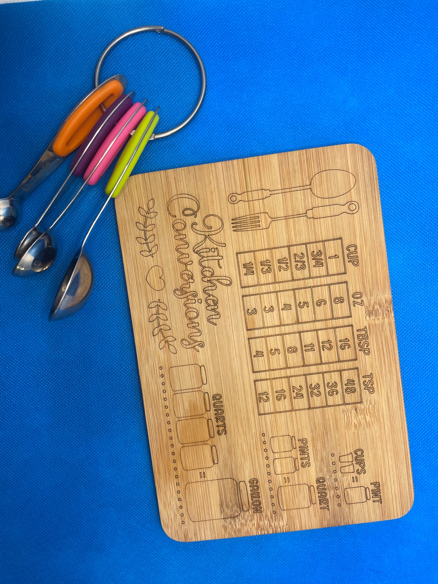 Bamboo Measurement Cutting Board